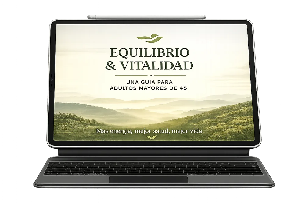 Ebook Equilibrio y Vitalidad en un portátil